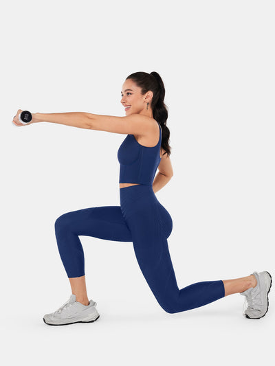 Body Sculpt Side Pocket 7/8 Leggings 2.0 (Reversible Wear)