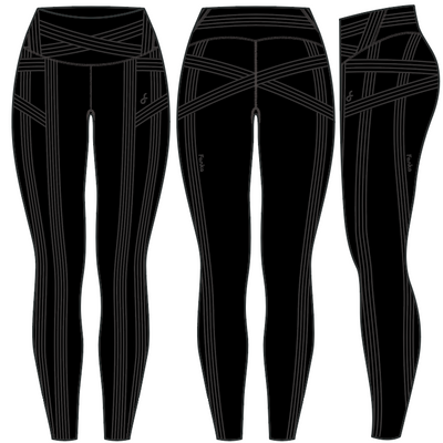 Body Sculpt Capri Leggings (Reversible Wear)