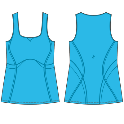 Body Sculpt Long Bra Tank, A-D Cups