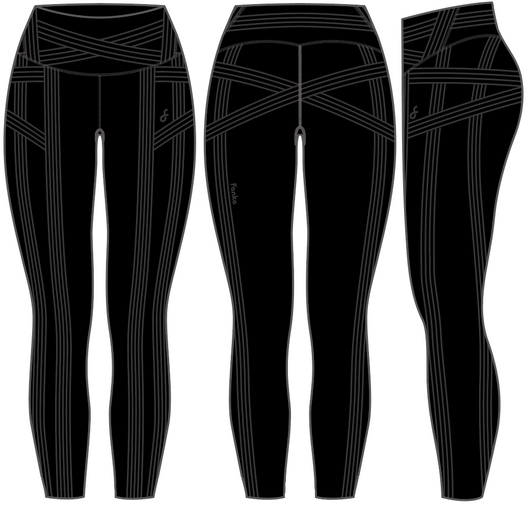 PowerBand Resistance 7/8 Leggings (Reversible Wear)