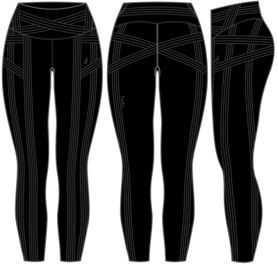 PowerBand Resistance 7/8 Leggings (Reversible Wear)