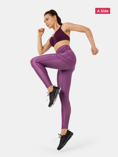 PowerBand Resistance Leggings (Reversible Wear)