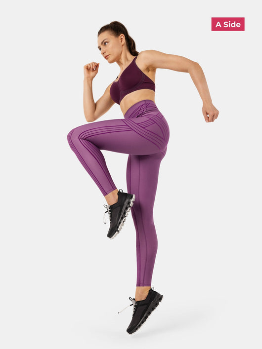 PowerBand Resistance Leggings (Reversible Wear)