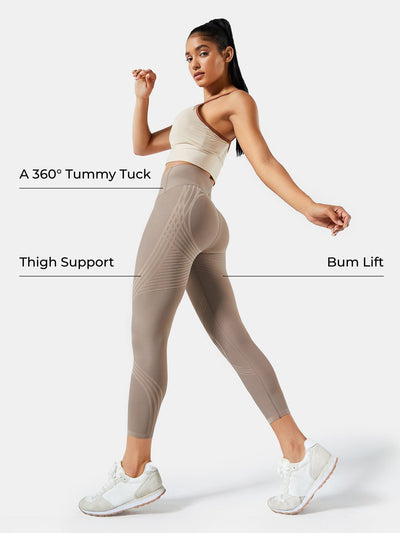 Body Sculpt 7/8 Leggings (Reversible Wear)