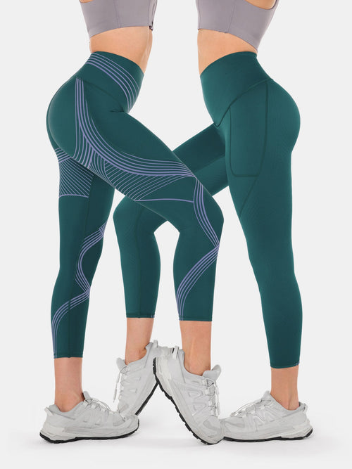 Body Sculpt Side Pocket 7/8 Leggings 2.0 (Reversible Wear)