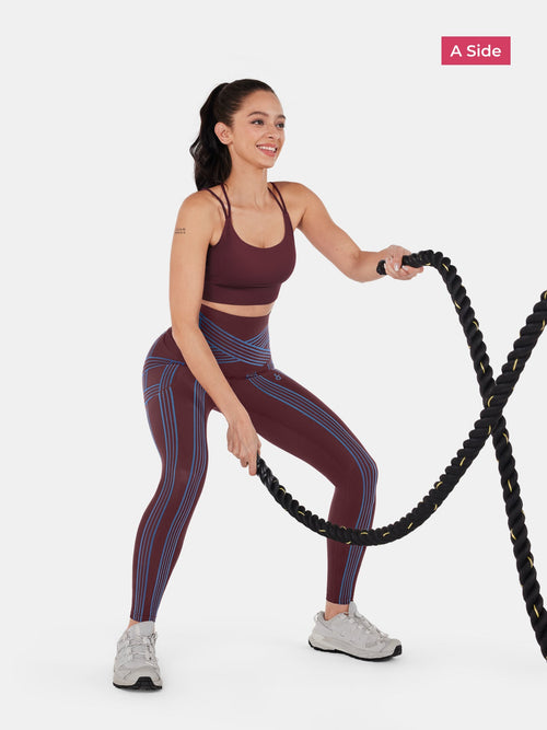 PowerBand Resistance Leggings (Reversible Wear)