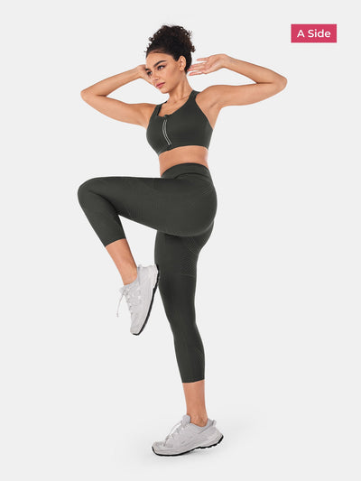 Body Sculpt Side Pocket 7/8 Leggings 2.0 (Reversible Wear)