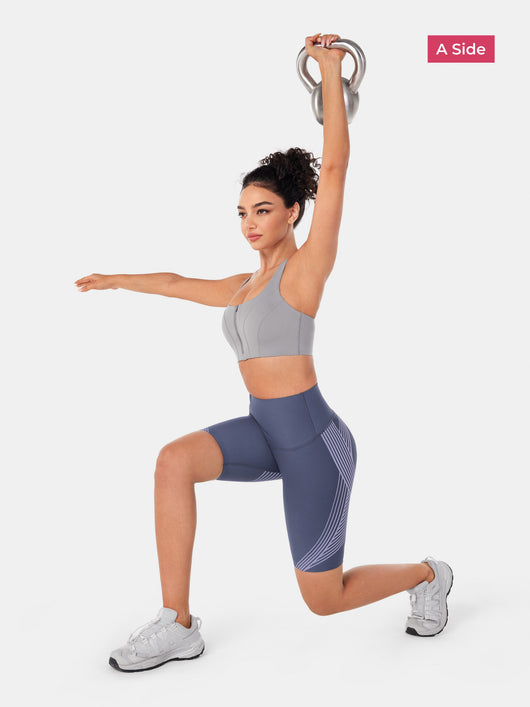 Body Sculpt Side Pocket 9" Biker Shorts (Reversible Wear)
