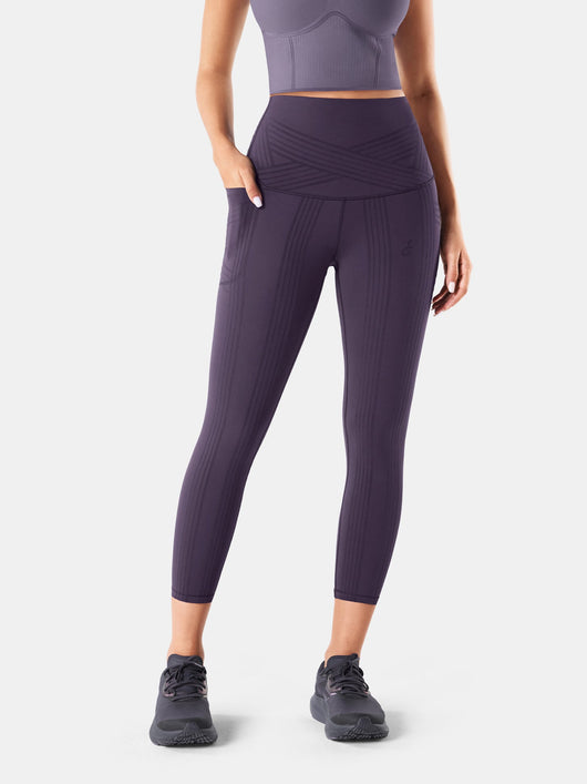 PowerBand Resistance 7/8 Leggings (Reversible Wear)