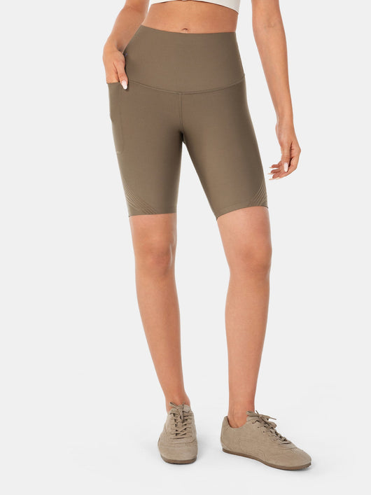 Body Sculpt Side Pocket 9" Biker Shorts (Reversible Wear)