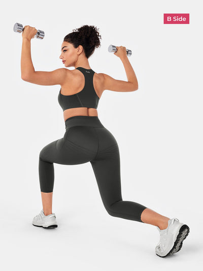 PowerBand Resistance 7/8 Leggings (Reversible Wear)