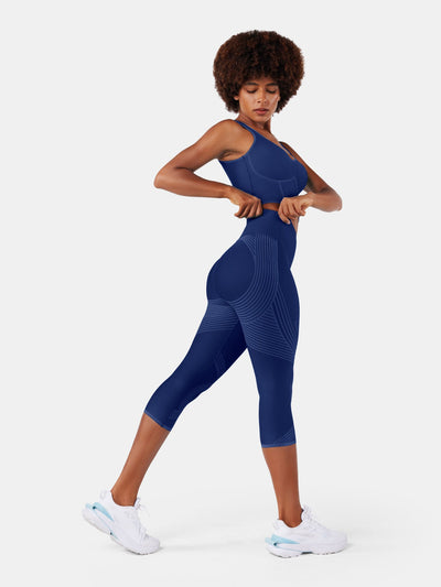 Body Sculpt Capri Leggings (Reversible Wear)