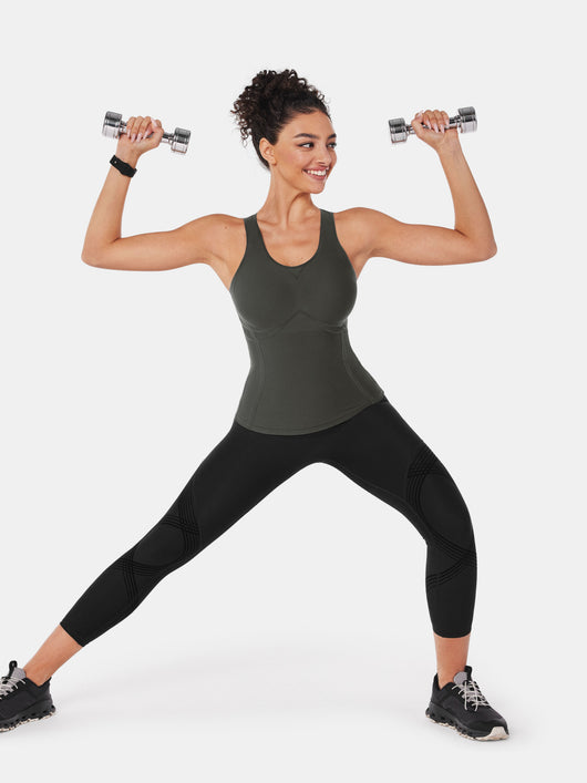 Body Sculpt Long Bra Tank, A-D Cups