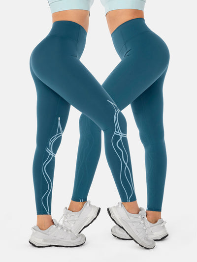 Body Sculpt Two Way Temp Leggings (Reversible Wear)