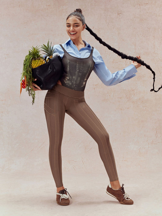PowerBand Resistance 7/8 Leggings (Reversible Wear)