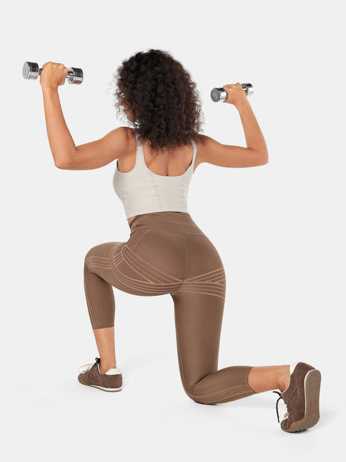 PowerBand Resistance 7/8 Leggings (Reversible Wear)