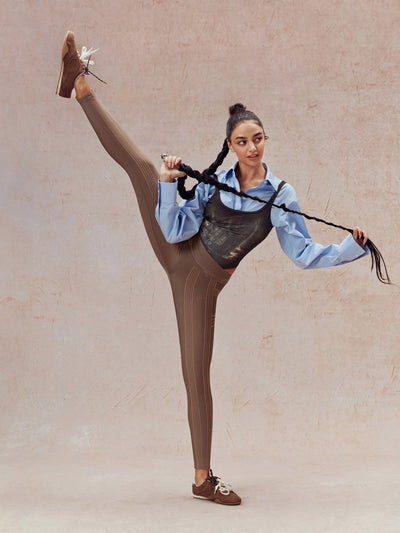 PowerBand Resistance 7/8 Leggings (Reversible Wear)