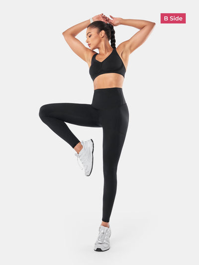 PowerBand Resistance Leggings (Reversible Wear)