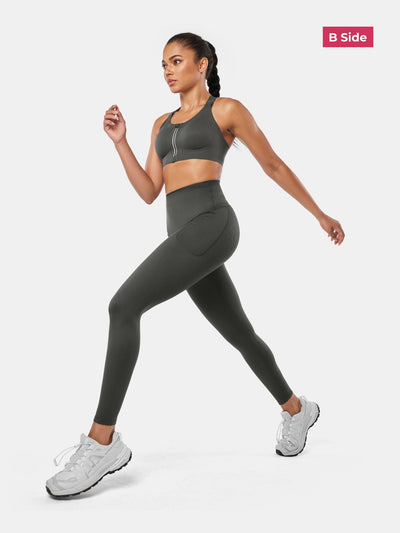 PowerBand Resistance Leggings (Reversible Wear)
