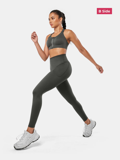 PowerBand Resistance Leggings (Reversible Wear)