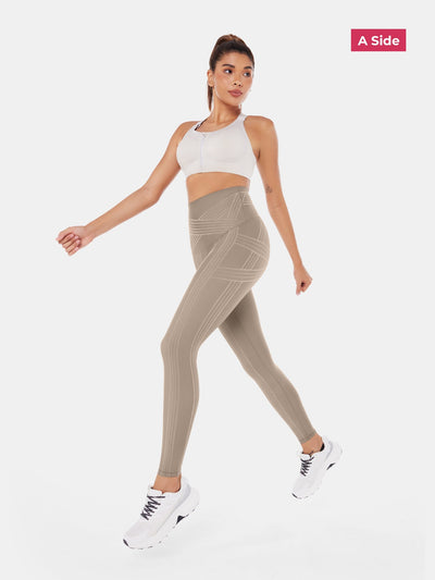PowerBand Resistance Leggings (Reversible Wear)
