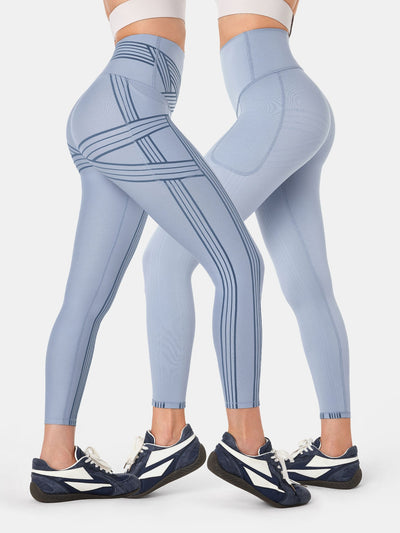 PowerBand Resistance 7/8 Leggings (Reversible Wear)