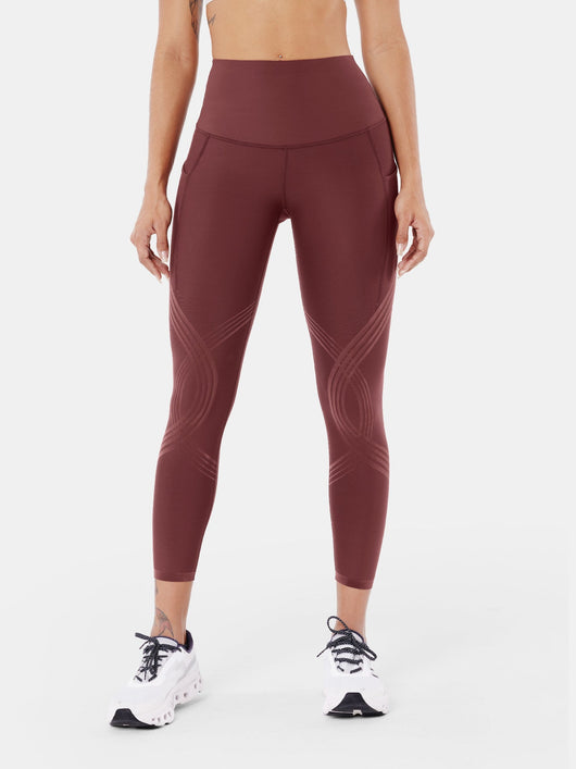 Body Sculpt Side Pocket 7/8 Leggings Pinecone