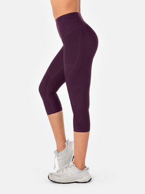 Body Sculpt Side Pocket Capri Leggings 2.0 (Reversible Wear)