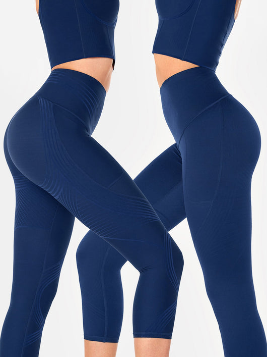 Body Sculpt Side Pocket Capri Leggings 2.0 (Reversible Wear)