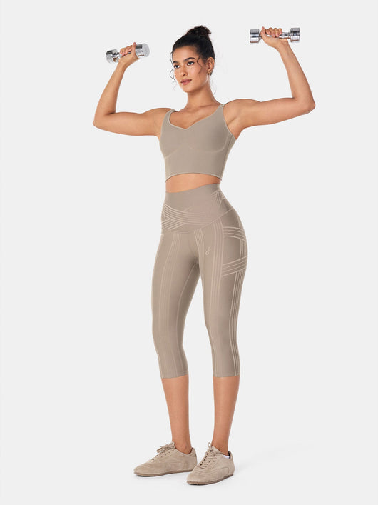 PowerBand Resistance Capri Leggings (Reversible Wear)