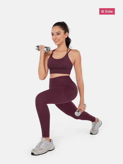 PowerBand Resistance Leggings (Reversible Wear)