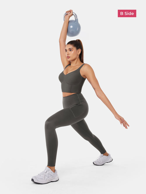 PowerBand Resistance Leggings (Reversible Wear)